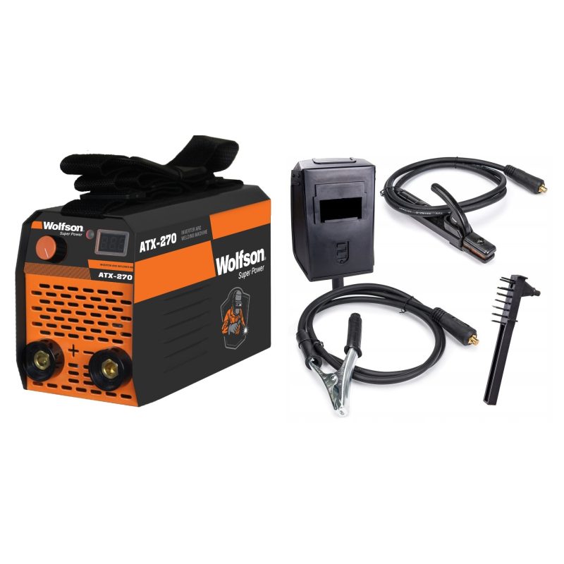 Aparat de sudura WOLFSON® ATX-270, MMA 120A, afisaj electronic LCD, Invertor tehnologie inalta