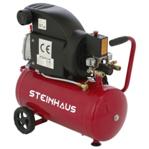 Compresor aer Steinhaus PRO-COM24, 24L, 1500W, 2CP, 8bar, 206l/min