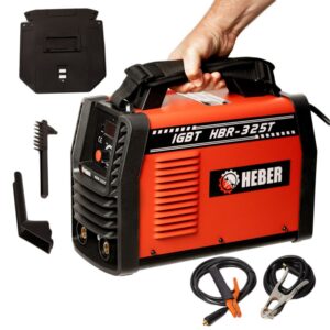 Invertor de sudura HEBER® HBR-325T, 300 A, electrod 1.6 - 5 mm, afisaj digital, lungime cabluri 3 metri + accesorii de sudura incluse