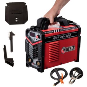 Invertor de sudura HEBER® RS-300, 300 A, electrod 1.6 - 5 mm, afisaj digital, lungime cabluri 3 metri + accesorii de sudura incluse