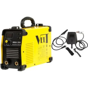 Invertor de sudura industrial Velt MMA 200, 200 A, 230 V, electrod 1.6-4 mm, 7 kg, accesorii incluse