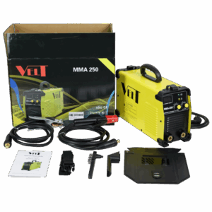 Invertor de sudura industrial Velt MMA 250, 250 A, 230 V, electrod 5 mm + accesorii