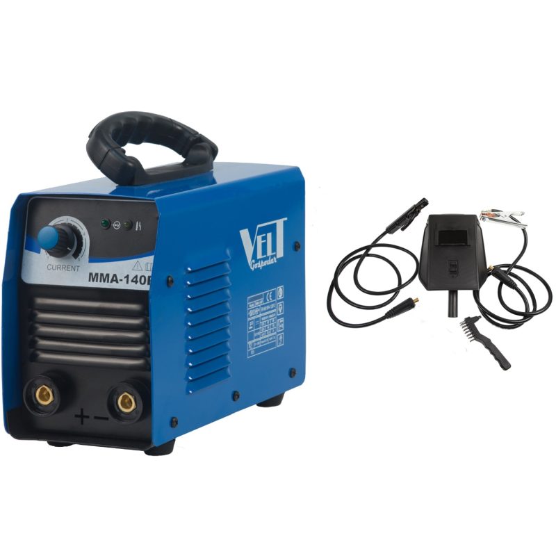 Invertor de sudura Velt Gospodar MMA 140P, 140 A, 230 V, electrod 1.6-3.2 mm, 3.4 kg, maner transport