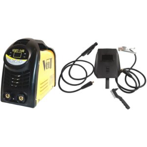 Invertor sudura DC Profesional Velt IGBT 140, 140 A, 230 V, 4500 W, 1.6-3.2 mm diametru electrozi, functie lift TIG, VRD, masca sudura, perie cu ciocan pentru zgura, cablu sudura